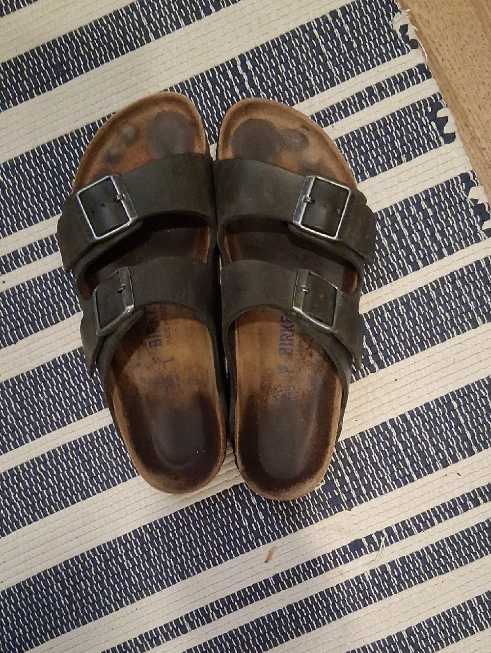 Birkenstick Arizona Nubuck Black Leather 39 Narrow Soft Footbed